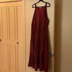 Burdgundyish Red Torrid Maxi Dress